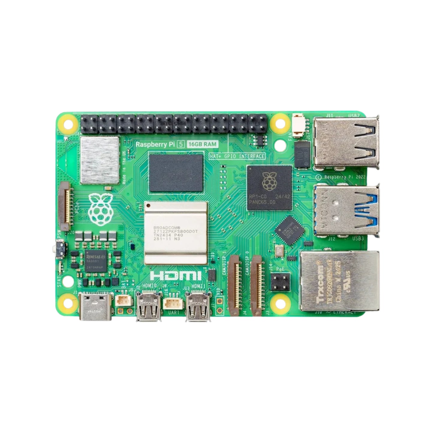 Raspberry Pi 5 – 2GB / 4GB / 8GB / 16GB LPDDR4X