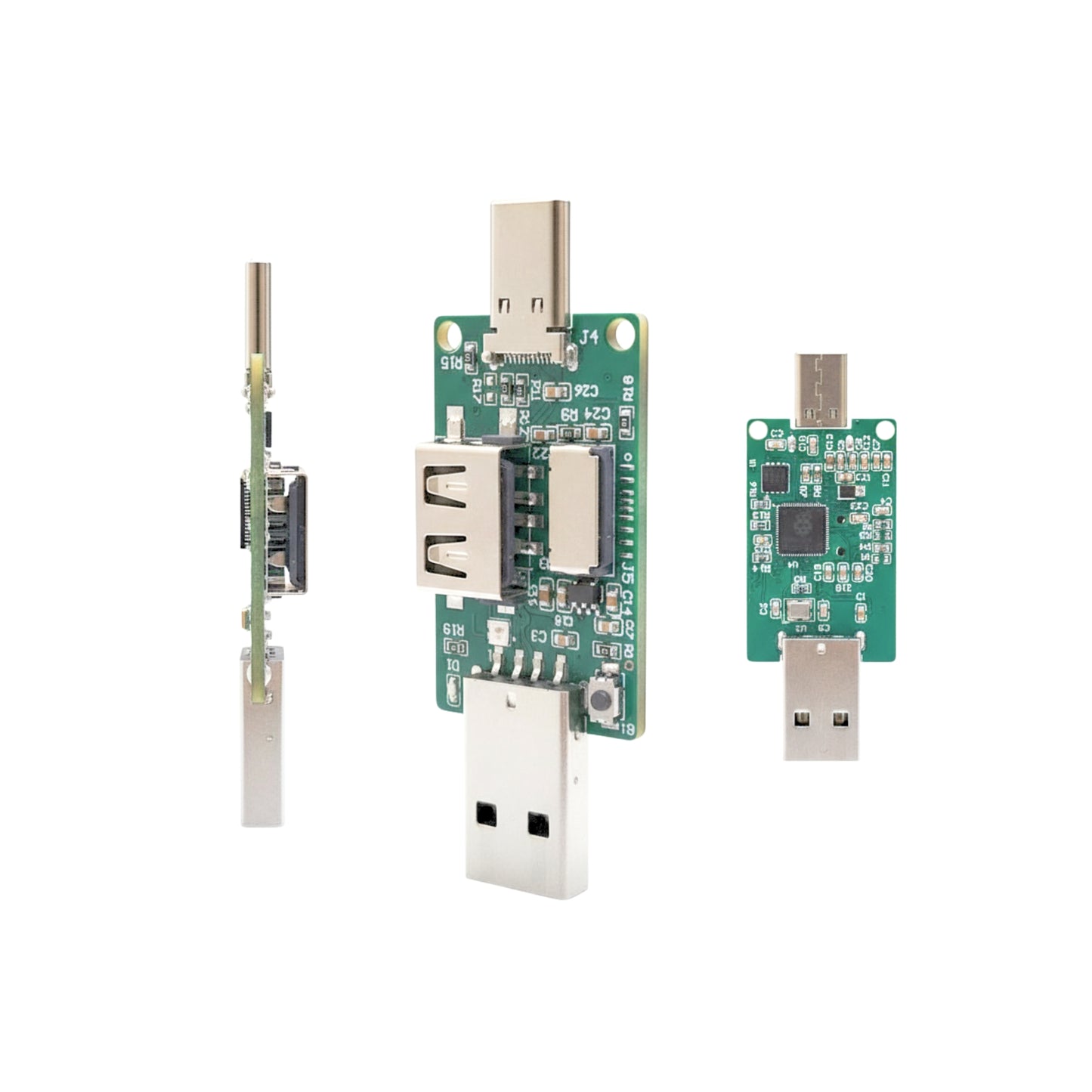 Twi-Hack — Compact Triple-Port HID Injection Dongle (RP2350A Powered)